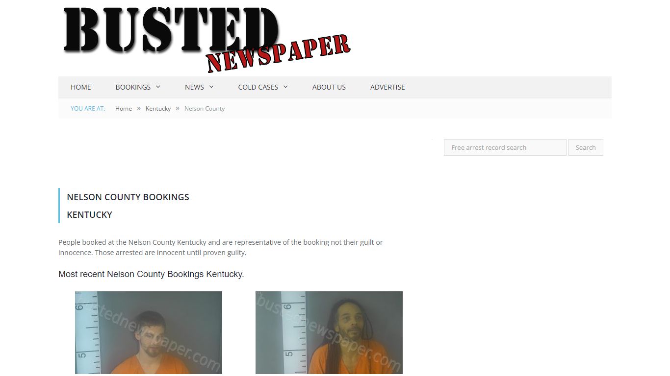 Nelson County, KY Mugshots - BUSTEDNEWSPAPER.COM